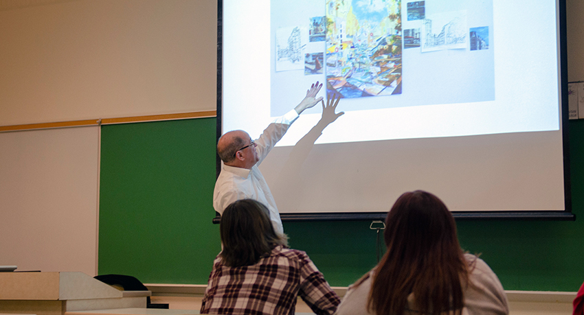 elder during his lecture
